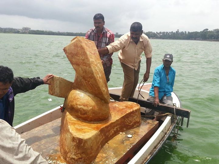 :: What a Thought ::

The most eco friendly Ganpati made out of fatakdi (alum).  

વિસર્જન કરતાની સાથે નદી/તળાવનું પાણી સ્વચ્છ અને સાફ થાય!!!  

#Visarjan2015 #EcoFriendly #GaneshVisarjan