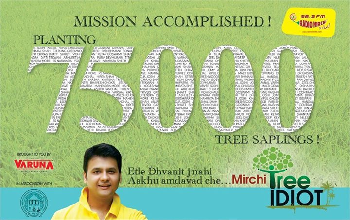 Mission Accomplished!

Planting 75000 saplings in #amdavad.

#treeidiot #treeidiots