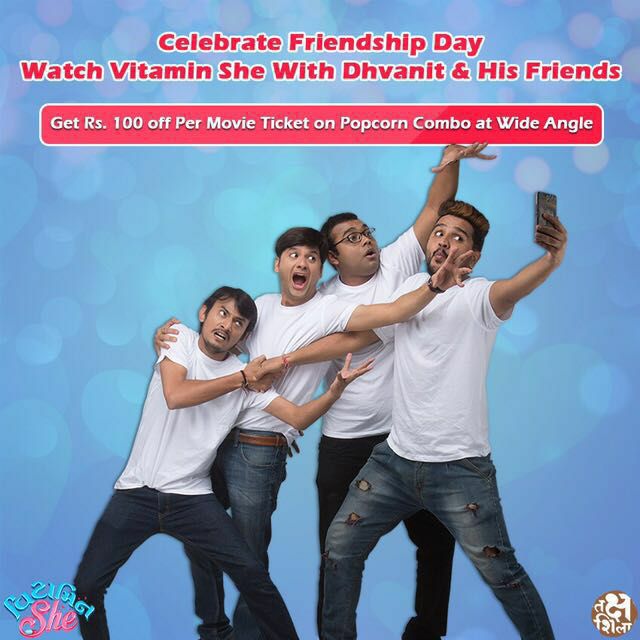 RJ Dhvanit,  friendship, vitaminshe, gujaratifilm, incinemasnow, booknow, friendshipday, friends