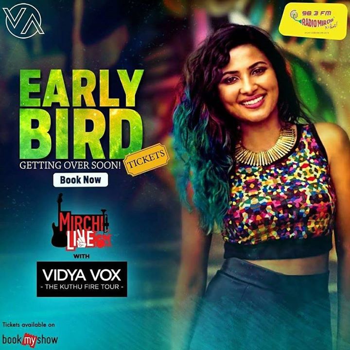 Mirchi brings to you Vidya Vox in #Ahmedabad. 

Avail early bird discount till Sept 10. Book your tickets now from bookmyshow.

#concert #amdavad #vidyavox