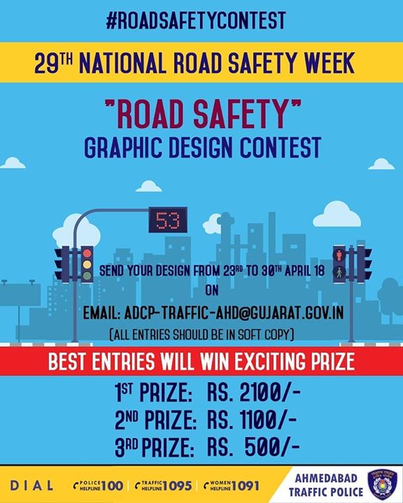 Hey Creative People! Time for you to contribute your bit for traffic awareness!

#traffic #ahmedabad #amdavad