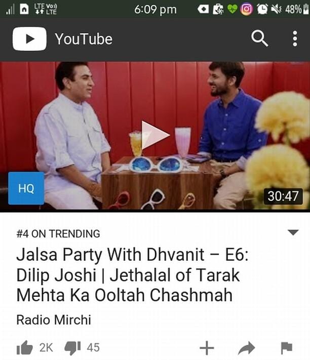 #JalsaPartyWithDhvanit season finale episode featuring Dilip Joshi aka #jethalal trending on No 4 now on #youtube 

Full episode link: https://www.youtube.com/watch?v=EqmIKVZHSJU

#jalsaparty #jalsa #party #dhvanit #rjdhvanit #webseries #gujarati #dilipjoshi #tarakmehta #ooltahchasma #tarakmehtaooltahchasma