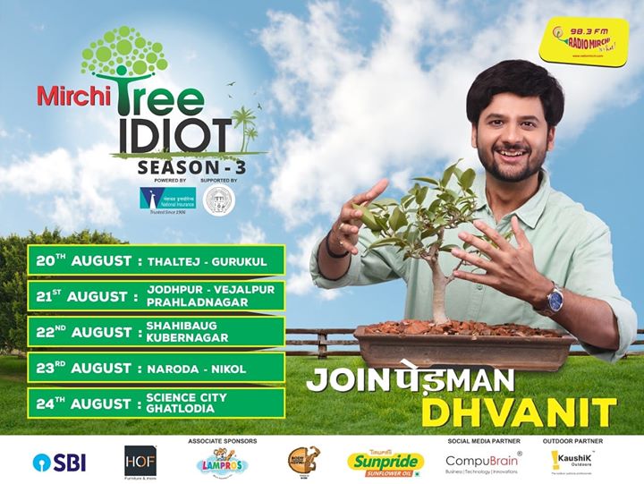 These are the areas I would be visiting this week for Mirchi Tree idiot season 3. 
Register for your saplings by filling the form link  and I might come to your place/office/school/college/organization

https://goo.gl/forms/ZmDmDjcHb5jAqmCv2

Thank you for the support as always Ahmedabad Municipal Corporation

#mirchitreeidiot #ahmedabad #pedmandhvanit