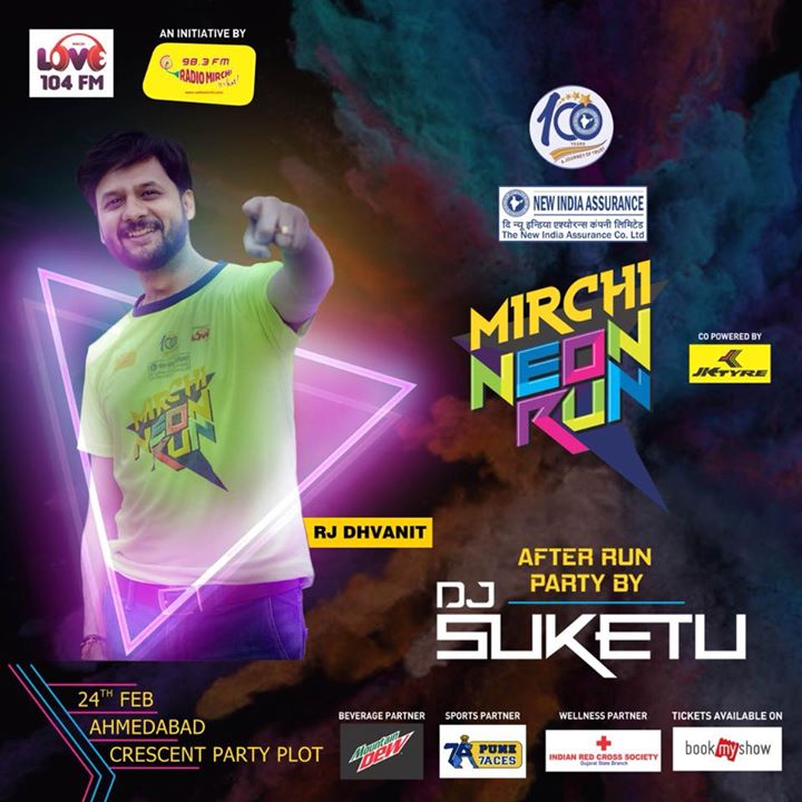 The after party is the catch! Mirchi Neon Run Season 4! Tickets on bookmyshow