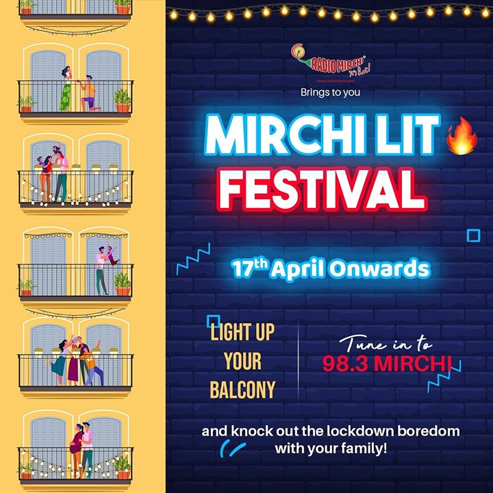 Is lockdown boredom driving you nuts?

Not anymore because Mirchi brings to you Mirchi Lit Festival!

Let's quarantine on the tunes of Mirchi..

 #mirchilitfestival #mirchigujarati #stayhomewithmirchi #mirchilocknroll