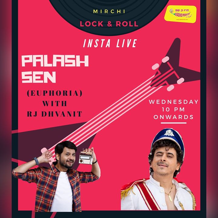 Euphoria tomorrow! Catch Palash Sen with RJ Dhvanit and rewind all your musical memories! 

Insta Live :: Wednesday 10 pm ::

Palash Sen  #palashsen #euphoria #RjDhvanit #instalive #StayHomeStaySafe #Lockdown