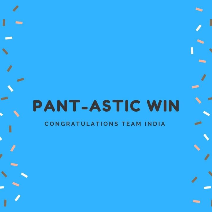 Pant-astic Victory! #india #indvsaus #test Rishabh Pant