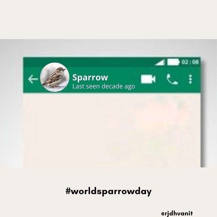 તમે છેલ્લે ચકલી ક્યારે જોઈ?
.
.
Happy World Sparrow Day
.
.
#worldsparrowday #worldsparrowday2021 #chakli #topicalpost #topicalspot #momentmarketing #rjdhvanit #mirchigujarati #topicalcbd #ahmedabad #gujarat #dhvanit