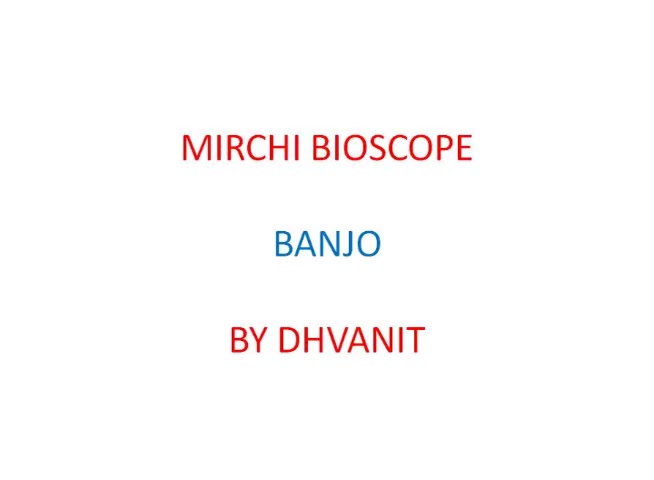 #MirchiBioscope: #banjo

#riteshdeshmukh