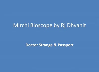 #mirchimoviereview: #doctorstrange & #passport

#mirchibioscope #malharthakar #urbangujaratifilm #sherlockhomes Malhar Thakar Passport FILM