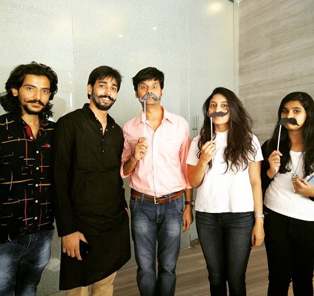 With the meet and greet winners of #bajiraomastani visit!

#moustache #deepikapadukone #ranveersingh