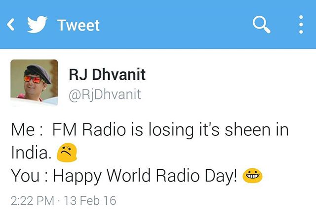 Happy World Radio Day #Ahmedabad

#amdavad #radio #worldradioday #airwaves #twitter #tweetgram