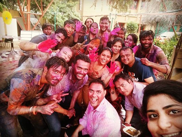 RJ Dhvanit,  Mirchi, Ahmedabad, iloveholi, colorful, colors, festival, holi2016