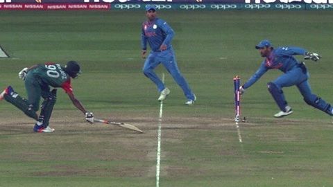 And that moment!! #indvsban #wt20 #worldcup #dhokelenge