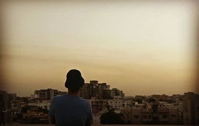 RJ Dhvanit,  Sunset, terrace, sunsetmadness, sunset, sunsets, scenicview, iloveamdavad, ahmedabad