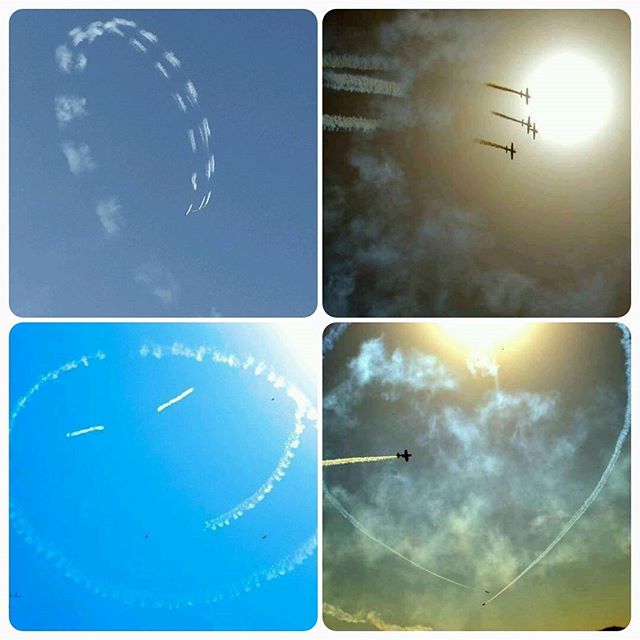 RJ Dhvanit,  airshow, plane, riverfront, smiley, shapes, iloveamdavad, ahmedabad