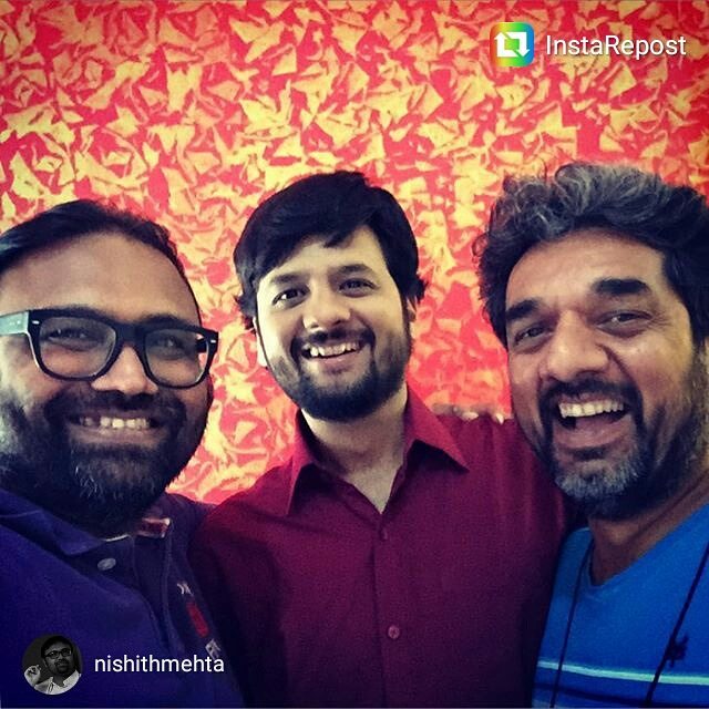 Had fun shooting for an upcoming Gujarati Film Yesterday in which I have played a cameo role! (Nishith Mehta and Ashish Kakkad along with me.) #friends #shootlife #gujaratifilm #cameo #repost @nishithmehta