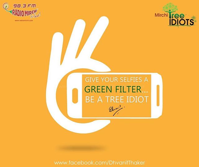 Give your Selfies a green filter!! #treeidiots #treeidiot #gogreen #tree