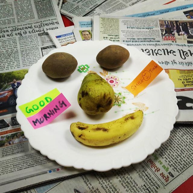 RJ Dhvanit,  happy, mornings, news!, newspaper, goodmorning, fruit