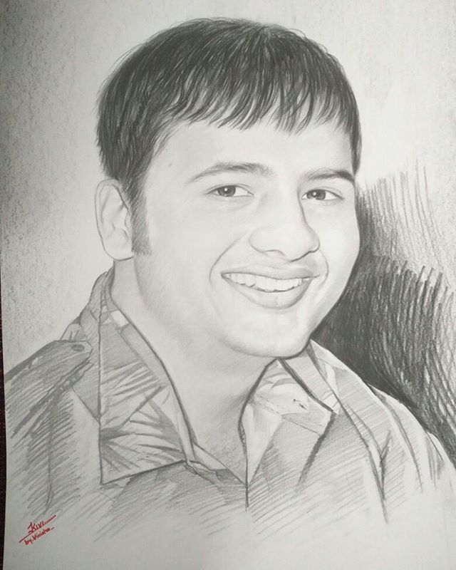 RJ Dhvanit,  sketch, drawing, pencildrawing