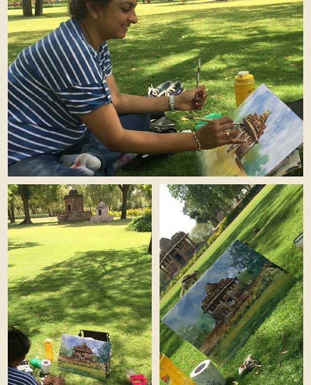 Sangita Gada who discovered painting as her passion after visiting heritage sites. I spoke to her this morning on my show. 
#heritage #site #heritagesite #worldheritageday #painting