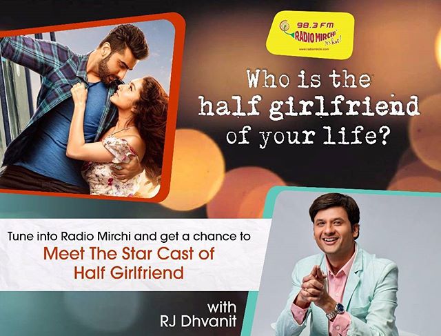 Who is the #halfgirlfriend of your life? It could be your best friend with whom you share more things then your wife or your aunty. DM me & get a chance to meet @shraddhakapoor & @arjunkapoor in #ahmedabad