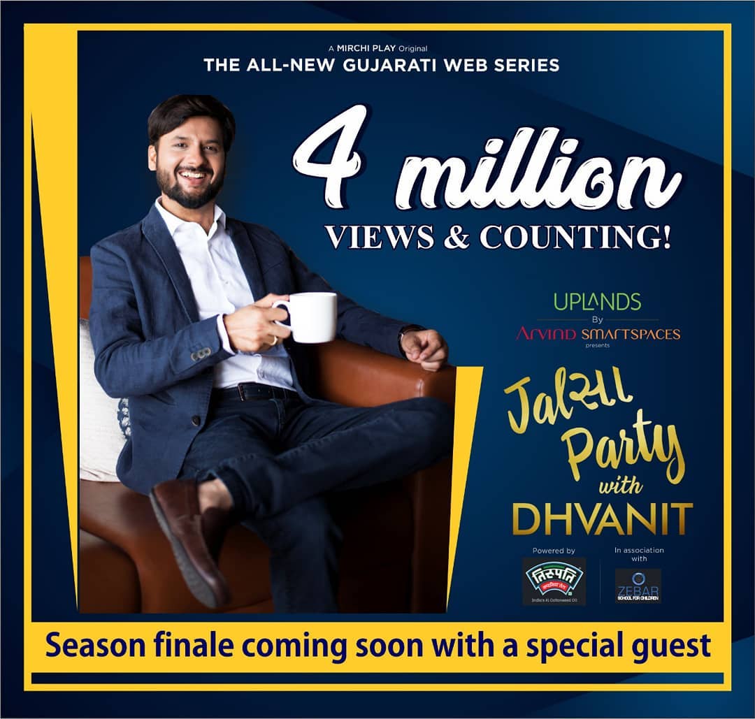 Thank you so much for your over whelming response to #jalsapartywithdhvanit

Season finale episode coming soon!

#jalsaparty #jalsa #party #dhvanit #rjdhvanit #webseries #gujarati #trending