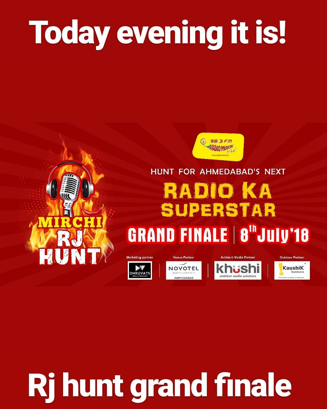 RJ Dhvanit,  mirchirjhunt, rj, radiojockey, radio, rjhunt, ahmedabad, amdavad