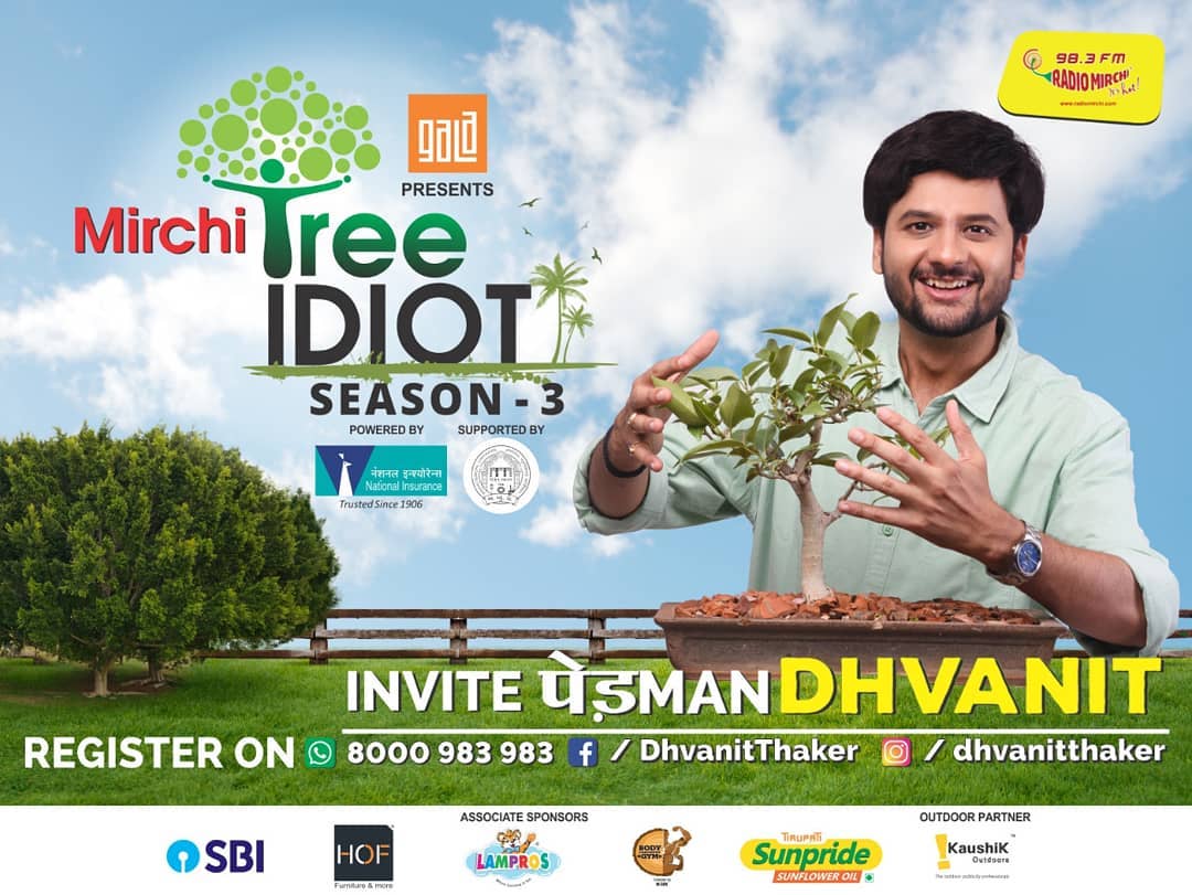 RJ Dhvanit,  treeidiots, tree, trees, gogreen, ecofriendly, monsoon, monsoons, ahmedabad, amdavad, dhvanit, pedman, pedmandhvanit, plantation, treeplantation, treeidiot