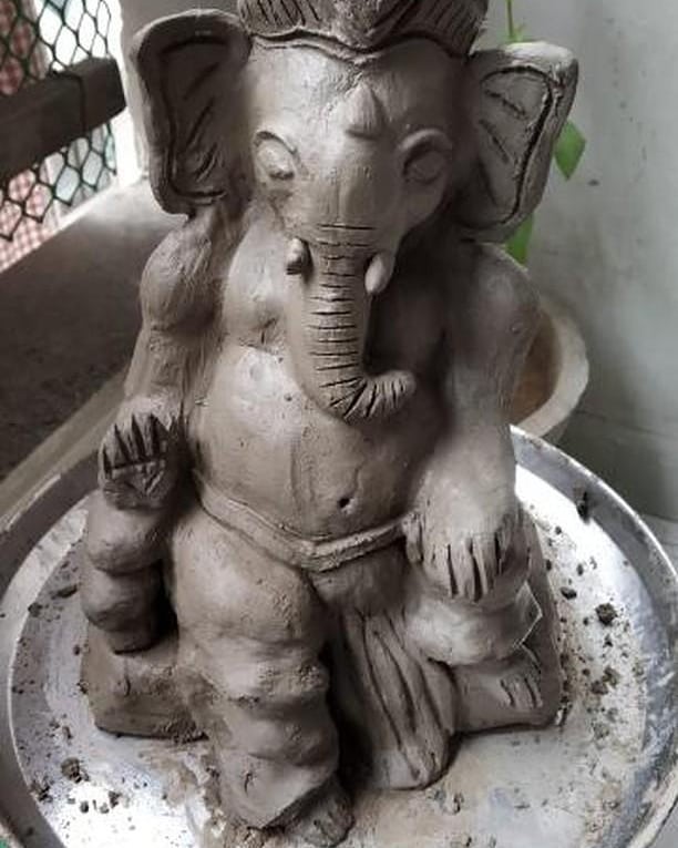 RJ Dhvanit,  ecofriendly, ganesh, ganeshidol, idol, GaneshChaturthi, GanpatiBappaMorya, ganesha