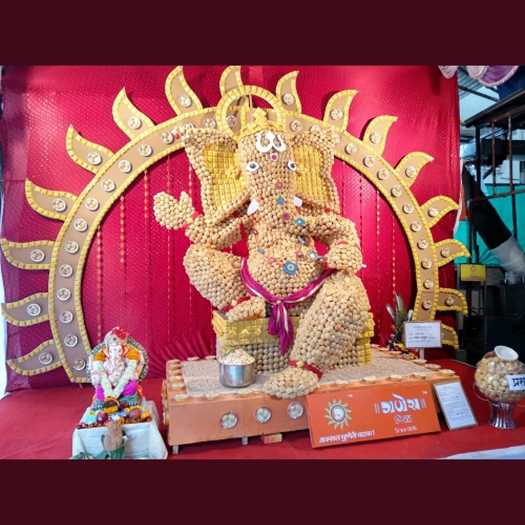 RJ Dhvanit,  ecofriendly, ganesh, ganeshidol, idol, ganesha, pune, panipuri