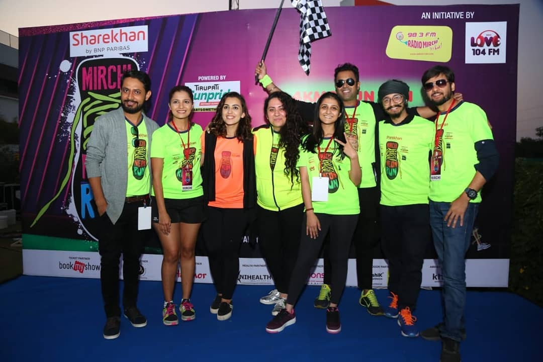 #Throwback to last years #neonrun
Mirchi #neonrun2019 coming soon!