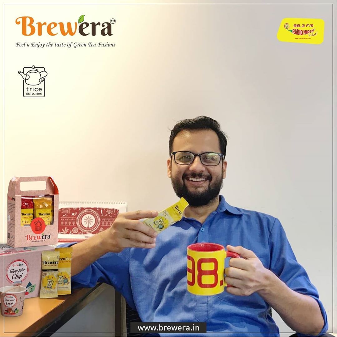 What’s Brewing..?
It’s Brewera – A fusion for green tea. 
Upgrade your tea game with Brewera. With best combination of herbs, spices and fruits make instant tea, and it’s healthy too.

Product available on amazon.in and brewera.in

@breweraindia

#Brewera #LetsBrewIt #TheNewEraBrewera #BreweraInstantFusion #ImmunityBooster #GharJaisiChai #rjdhvanit #dhvanit #RadioMirchi #MirchiGujarati