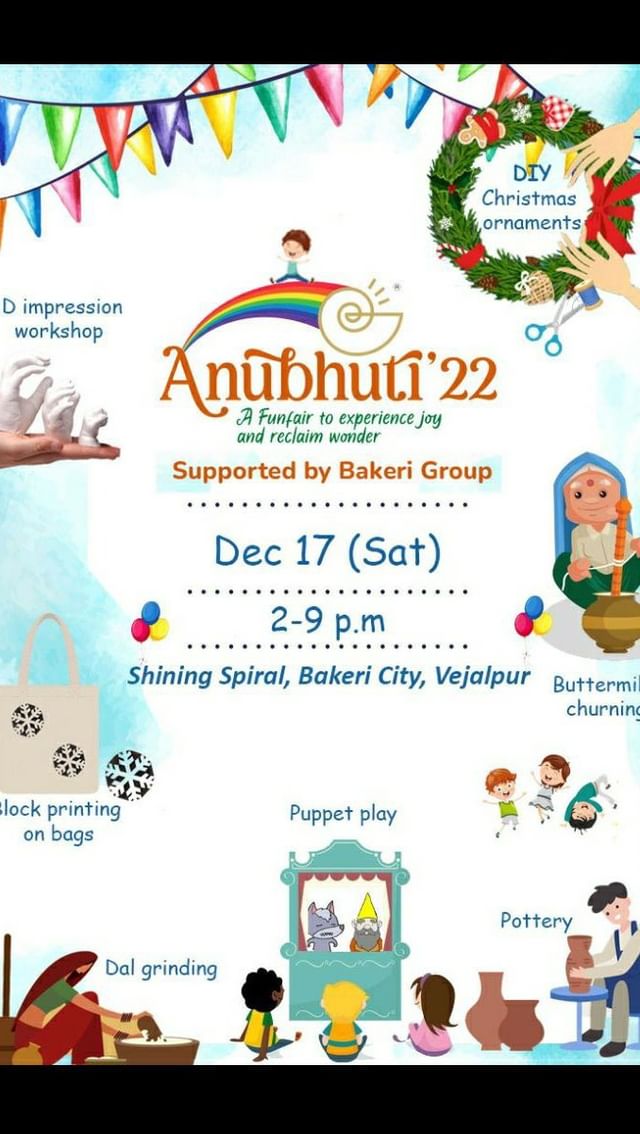 Don’t miss this Simple and Unique Waldorf Mela! You get a FREE ENTRY if you show this video at the entrance. 

Fun Games for Children, Homemade Food, Organic Products, String Art, Mehndi Art, Handicrafts, Puppet Play, Pottery and Book store. 

Venue : Shining Spiral Waldorf School, Bakeri City, Vejalpur. 

Date : Dec 17 (Sat) 2 to 9 pm