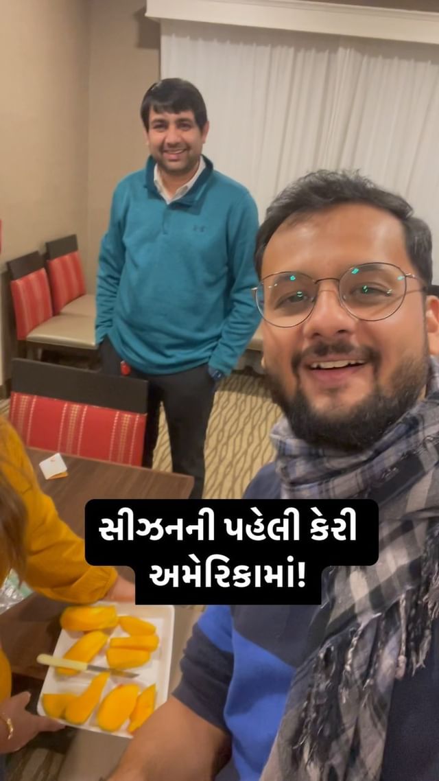 સીઝનની પહેલી કેરી અમેરિકામાં! @aapnegujarati @bsarkar_24 @sheetal.parikh.19 @bharatthakkar87 #gujarat #gujarati