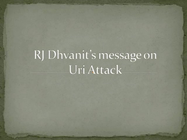 My message on #uriattack (part 1)

Full audio: https://youtu.be/f3Kkdi-rPYs

#indopak #jnk #kashmir