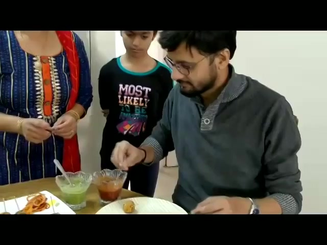 Trying Rice Khichu balls made by Divya Thakkar. She took up my #ricebucket #challenge and won a years rice supply of fortune traditional basmati rice. 
#rice #recipe #food #foodie #foodgasm