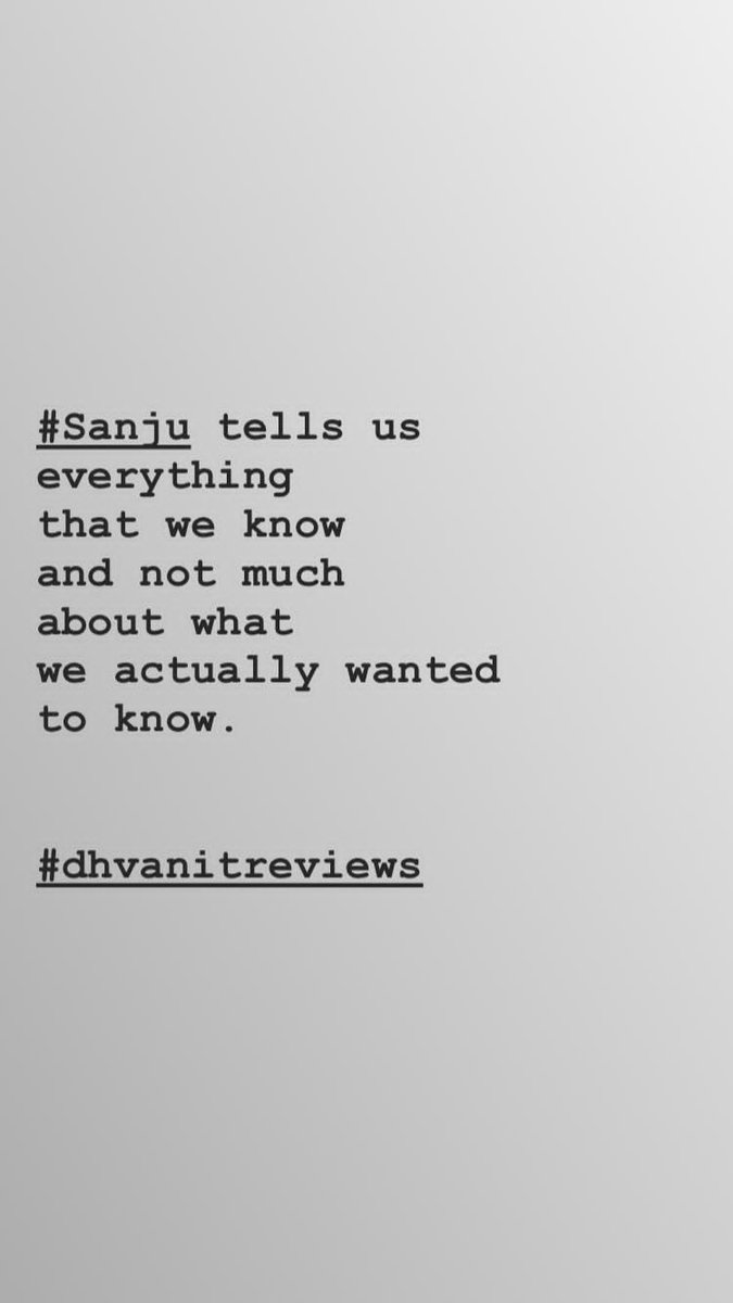 #Ranbir #RanbirKapoor #SanjuReview #Sanju #sanjaydutt #dhvanit #dhvanitreviews #sunildutt https://t.co/shWDqGugiU