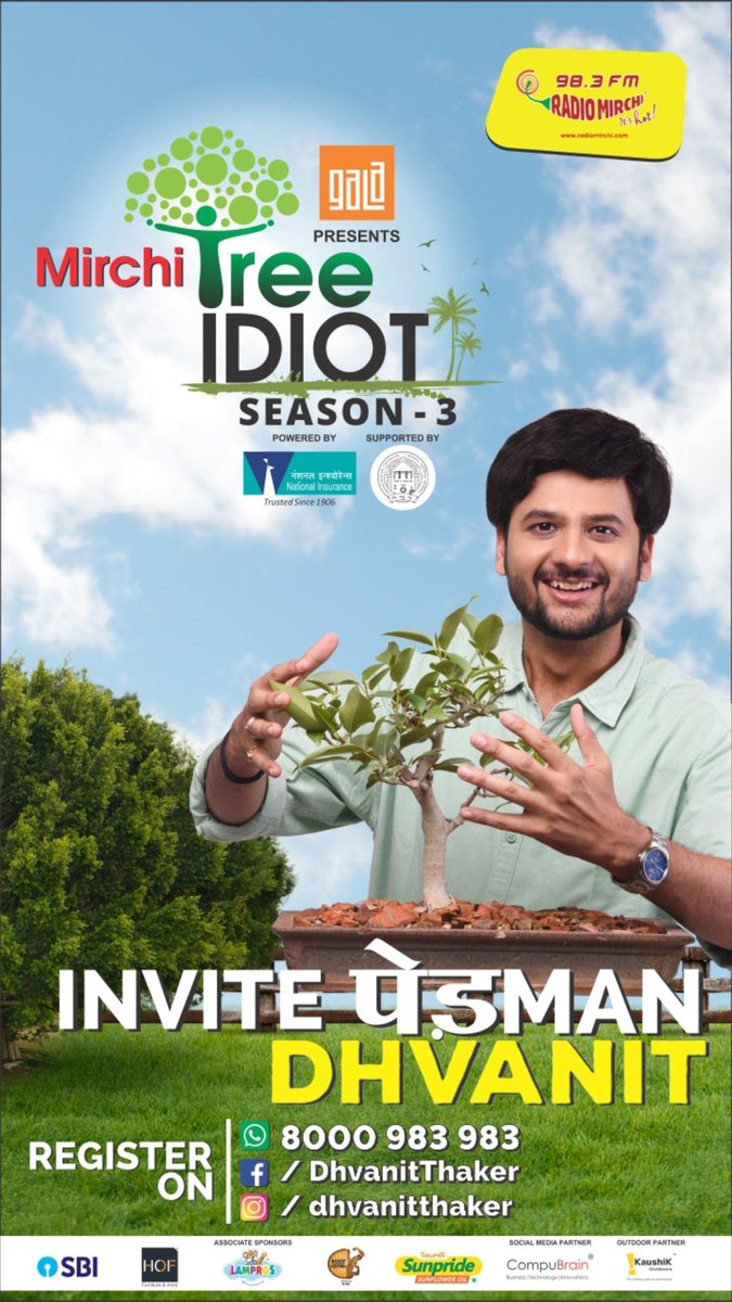 RJ Dhvanit,  treeidiot, pedman, pedmandhvanit, ahmedabad