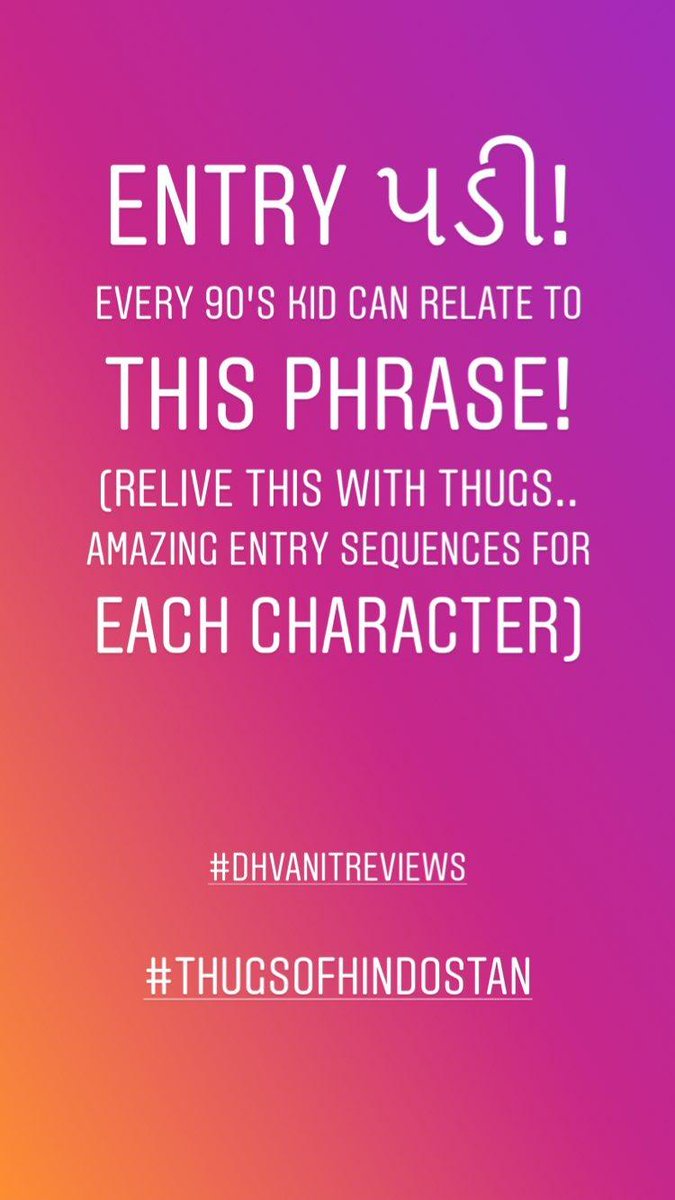 #dhvanitreviews #ThugsOfHindostan https://t.co/HfYTSsuBtn