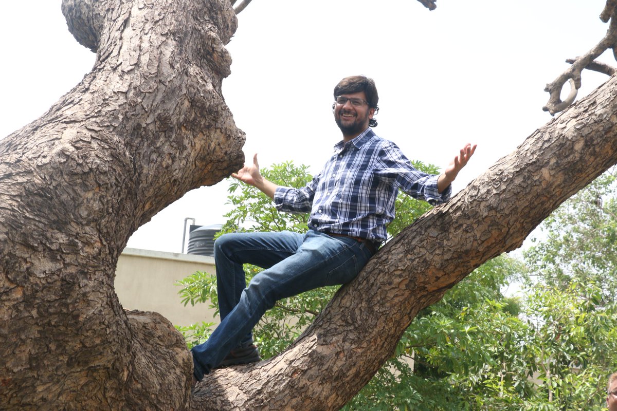 Climbed a #tree after a long time! Pic from last week's plantation at a hospital.

#TreeIdiot https://t.co/fqOeWGwOvP