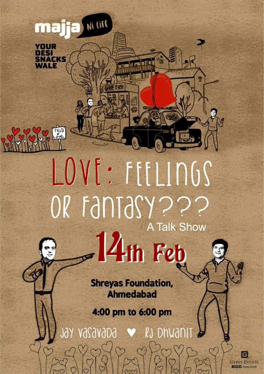 RT @valaybuch: Don't miss intellectual party on Valentine Day by @jayvasavada @RjDhvanit https://t.co/TeyJzeab3F