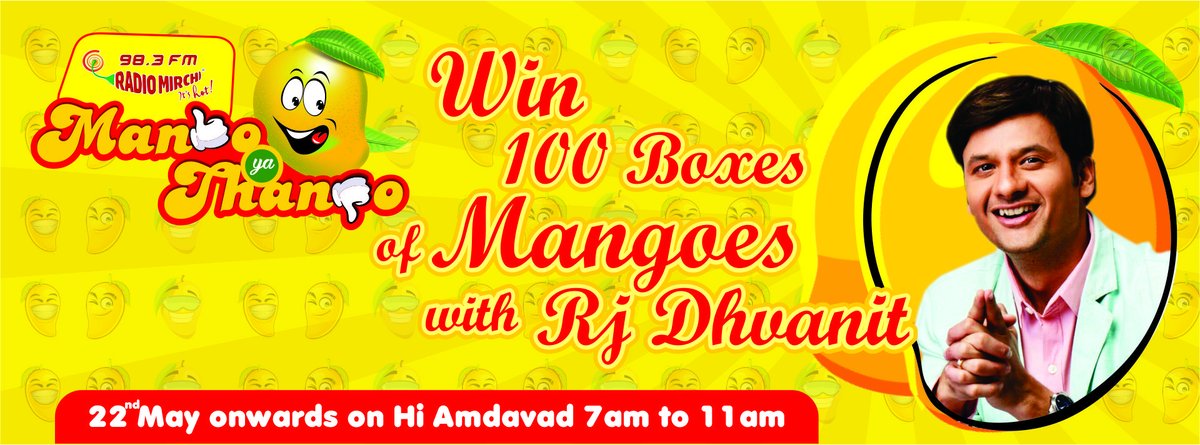 Win 100 boxes of #mangoes on my show from tomorrow. #mango #mangoyathango #MangoSeason #mangoman https://t.co/ZG2JqZAr2J