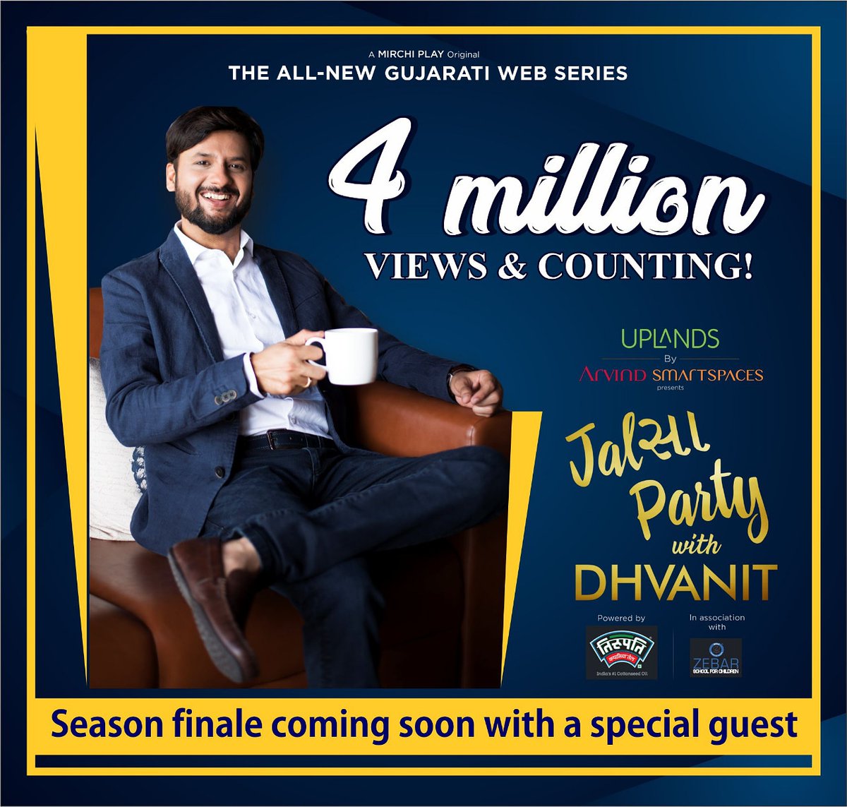 Thank you so much for your over whelming response to #jalsapartywithdhvanit
Season finale episode coming up next week
#jalsaparty #dhvanit #rjdhvanit #webseries #gujarati #trending https://t.co/DNna7KuRTb