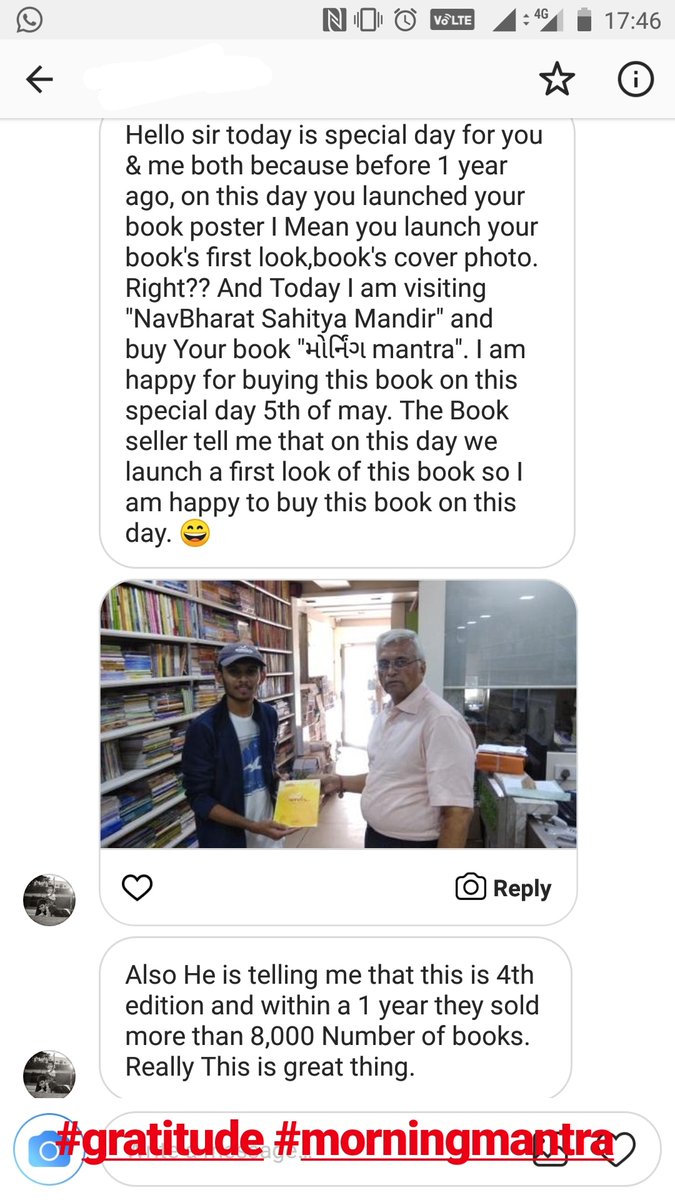 RJ Dhvanit,  book, morningmantra, dhvanit, bookstagram, booklove, gratitude, humbled