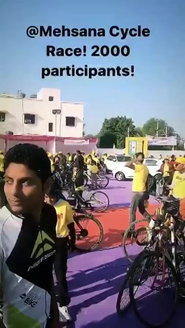 Morning at Mehsana! Was at the cycle Race where 2000 people participated. #cycle #cycling #Cyclotsav #mehsana https://t.co/XA5YZdEOgZ